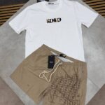 Fendi shorts set UK designer inspired co ord outfit men t shirt and shorts